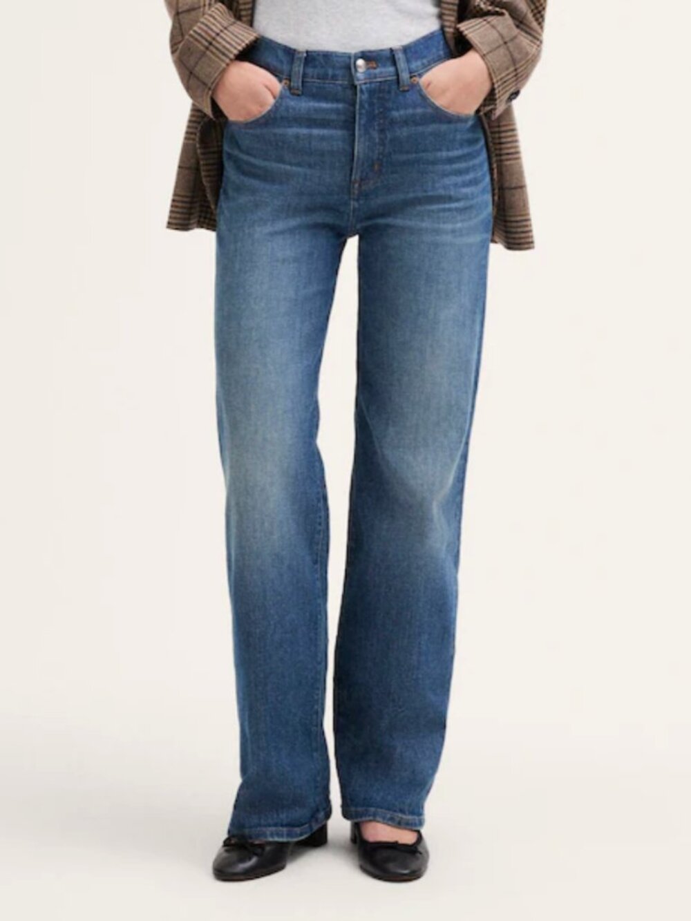 Madewell Perfect Vintage Wide-Leg Jean Medium Harvey Wash Women 29